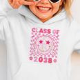 Groovy Class Of 2038 Grow With Me Smile Face Back To School Graphic Toddler Hoodie Groovy Class Of 2038 Grow With Me Smile Face Back To School Graphic Toddler Hoodie