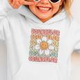 Groovy School Counselor Cute Daisy Flower Back To School Graphic Toddler Hoodie Groovy School Counselor Cute Daisy Flower Back To School Graphic Toddler Hoodie