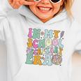 Groovy In My School Secretary Era Back To School Graphic Toddler Hoodie