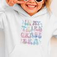 Groovy In My Third Grade Era Tie Dye Kids Boy Back To School Graphic Toddler Hoodie