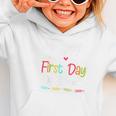 Happy First Day Of School Back To School Kids Students Graphic Toddler Hoodie