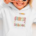 Happy First Day Of School Custodian Life Back To School Graphic Toddler Hoodie
