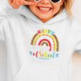 Happy First Day Of School Nurse Rainbow Back To School Graphic Toddler Hoodie Happy First Day Of School Nurse Rainbow Back To School Graphic Toddler Hoodie
