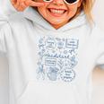 Headstart Love Inspire Teach Blue Bow Back To School Graphic Toddler Hoodie Headstart Love Inspire Teach Blue Bow Back To School Graphic Toddler Hoodie
