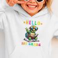 Hello 1st Grade Turtle Lovers Back To School Kids Boys Girls Graphic Toddler Hoodie Hello 1st Grade Turtle Lovers Back To School Kids Boys Girls Graphic Toddler Hoodie