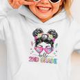 Hello 2nd Grade Messy Bun Back To School First Day Girl Kids Graphic Toddler Hoodie Hello 2nd Grade Messy Bun Back To School First Day Girl Kids Graphic Toddler Hoodie