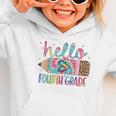 Hello Fourth Grade Tie Dye Pencil Back To School 4th Grade Graphic Toddler Hoodie Hello Fourth Grade Tie Dye Pencil Back To School 4th Grade Graphic Toddler Hoodie