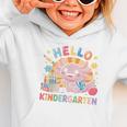 Hello Kindergarten Axolotl Back To School For Kids Graphic Toddler Hoodie