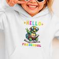 Hello Turtle Lovers From Back To School For Boys And Girls Graphic Toddler Hoodie Hello Turtle Lovers From Back To School For Boys And Girls Graphic Toddler Hoodie
