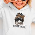 HR Director Leopard Messy Bun Appreciation Back To School Performance Graphic Toddler Hoodie HR Director Leopard Messy Bun Appreciation Back To School Performance Graphic Toddler Hoodie