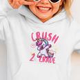 I'm Ready To Crush 2nd Grade Dabbing Unicorn Back To School Graphic Toddler Hoodie I'm Ready To Crush 2nd Grade Dabbing Unicorn Back To School Graphic Toddler Hoodie