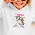 I'm Ready To Crush Kindergarten Unicorn Back To School Graphic Toddler Hoodie