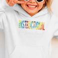 Instructional Assistant Tie Dye Back To School For Work Graphic Toddler Hoodie Instructional Assistant Tie Dye Back To School For Work Graphic Toddler Hoodie