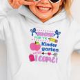 Kids Back To School Here I Come Kindergarten Girls TK Grad Graphic Toddler Hoodie