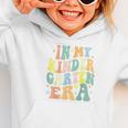 Kindergarten Era Happy Back To School Groovy Kids Boys Girls Graphic Toddler Hoodie