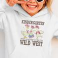 Kindergarten Wild West Goose Cowboy Goose Back To School Graphic Toddler Hoodie Kindergarten Wild West Goose Cowboy Goose Back To School Graphic Toddler Hoodie