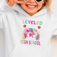 Leveled Up To High School Gaming Fun Back To School Tie Dye Graphic Toddler Hoodie Leveled Up To High School Gaming Fun Back To School Tie Dye Graphic Toddler Hoodie