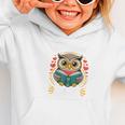 Librarian Lady Library Cute Owl Back To School Women Girls Graphic Toddler Hoodie Librarian Lady Library Cute Owl Back To School Women Girls Graphic Toddler Hoodie
