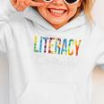 Literacy Coach Women Tie Dye Back To School Appreciation Day Graphic Toddler Hoodie Literacy Coach Women Tie Dye Back To School Appreciation Day Graphic Toddler Hoodie