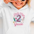 Little Miss 2nd Grade Grader Girls 1st Day Back To School Graphic Toddler Hoodie Little Miss 2nd Grade Grader Girls 1st Day Back To School Graphic Toddler Hoodie