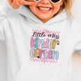 Little Miss Kindergarten Back To School Girls Coquette Bow Graphic Toddler Hoodie