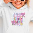 Little Miss Kindergarten Kids Girls Coquette Back To School Graphic Toddler Hoodie Little Miss Kindergarten Kids Girls Coquette Back To School Graphic Toddler Hoodie