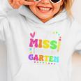 Little Miss Kindergarten Kids Girls Pencil Back To School Graphic Toddler Hoodie Little Miss Kindergarten Kids Girls Pencil Back To School Graphic Toddler Hoodie