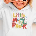 Little Mr Pre-K Dino Back To School Graphic Toddler Hoodie Little Mr Pre-K Dino Back To School Graphic Toddler Hoodie