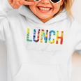 Lunch Lady For Work Tie Dye Back To School Appreciation Day Graphic Toddler Hoodie Lunch Lady For Work Tie Dye Back To School Appreciation Day Graphic Toddler Hoodie