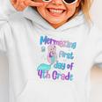 Mermazing First Day Of Fourth Grade Back To School Mermaid Premium Tri-Blend Graphic Toddler Hoodie