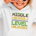 Middle School Level Unlocked Gamer Back To School Graphic Toddler Hoodie Middle School Level Unlocked Gamer Back To School Graphic Toddler Hoodie
