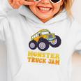 Monster Truck Jam School Bus Yellow Back To School Toddlers Graphic Toddler Hoodie Monster Truck Jam School Bus Yellow Back To School Toddlers Graphic Toddler Hoodie