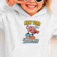New Year Same Genius Confident Back To School Vibe Graphic Toddler Hoodie