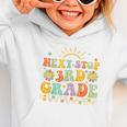 Next Stop 3rd Grade Groovy Retro Third Grade Back To School Graphic Toddler Hoodie