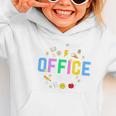 Office Squad Back To School Happy First Day Of School Graphic Toddler Hoodie