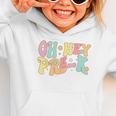Oh Hey Pre-K Groovy Retro First Day Back To School Graphic Toddler Hoodie