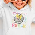 Pre-K Typography First Day Back To School Leopard Apple Graphic Toddler Hoodie Pre-K Typography First Day Back To School Leopard Apple Graphic Toddler Hoodie