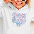 Preppy Second Grade First Day Back To School 2nd Grade Bow Graphic Toddler Hoodie