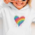 Rainbow Pencil Heart Back To School Creative Graphic Toddler Hoodie