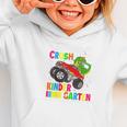 Ready To Crush Kindergarten T-Rex Back To School Boys Graphic Toddler Hoodie Ready To Crush Kindergarten T-Rex Back To School Boys Graphic Toddler Hoodie