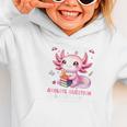 Ready To Kindergarten Axolotl Questions Back To School Girls Graphic Toddler Hoodie
