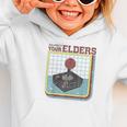 Respect Your Elders Retro Gamer Joystick Back To School Graphic Toddler Hoodie Respect Your Elders Retro Gamer Joystick Back To School Graphic Toddler Hoodie