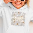 Retro Flower Power Squared Kindergarten Back To School Graphic Toddler Hoodie Retro Flower Power Squared Kindergarten Back To School Graphic Toddler Hoodie
