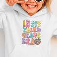 Retro Groovy In My Third Grade Era First Day Back To School Graphic Toddler Hoodie Retro Groovy In My Third Grade Era First Day Back To School Graphic Toddler Hoodie