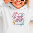 Second Grade Girls Kids Back To School Girls Coquette Bows Graphic Toddler Hoodie
