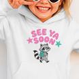 See Ya Soon Summer Cute Raccoon Back To School Kids Student Graphic Toddler Hoodie