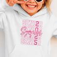 Senior 2025 Coquette Pink Bow Class Of 2025 Back To School Graphic Toddler Hoodie Senior 2025 Coquette Pink Bow Class Of 2025 Back To School Graphic Toddler Hoodie