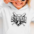 Storm Baseball Back To School Spirit Graphic Toddler Hoodie Storm Baseball Back To School Spirit Graphic Toddler Hoodie