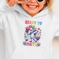 Student Back To School Math Squad Kids Girls Smarter Unicorn Graphic Toddler Hoodie