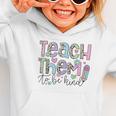 Teach Them To Be Kind Leopard Kindergarten Back To School Graphic Toddler Hoodie Teach Them To Be Kind Leopard Kindergarten Back To School Graphic Toddler Hoodie